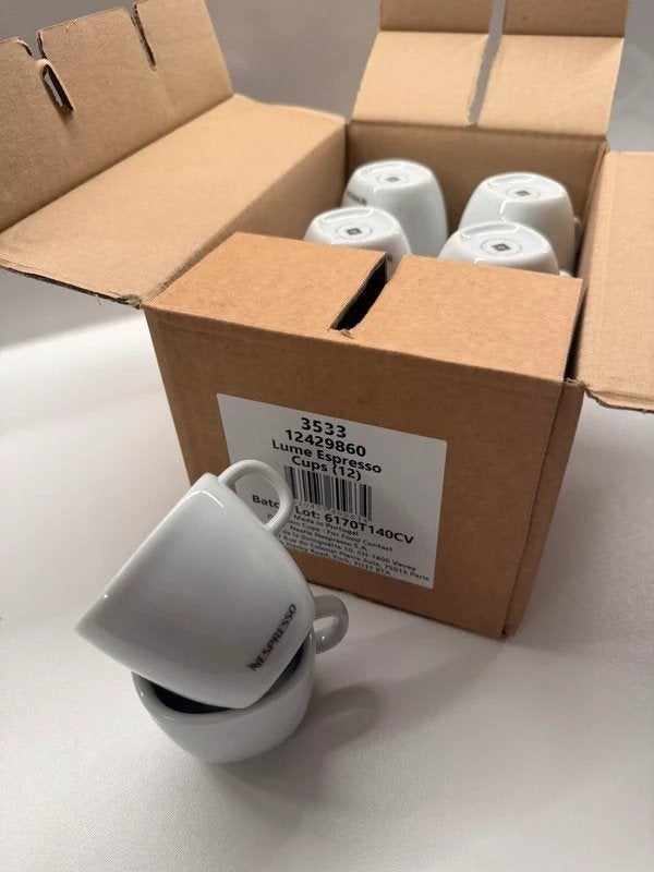 Nespresso LUME Espresso – 12 tasses – neuves, Maison & Meubles, Cuisine | Vaisselle, Neuf, Enlèvement ou Envoi, Porcelaine, Tasse(s) et/ou soucoupe(s)