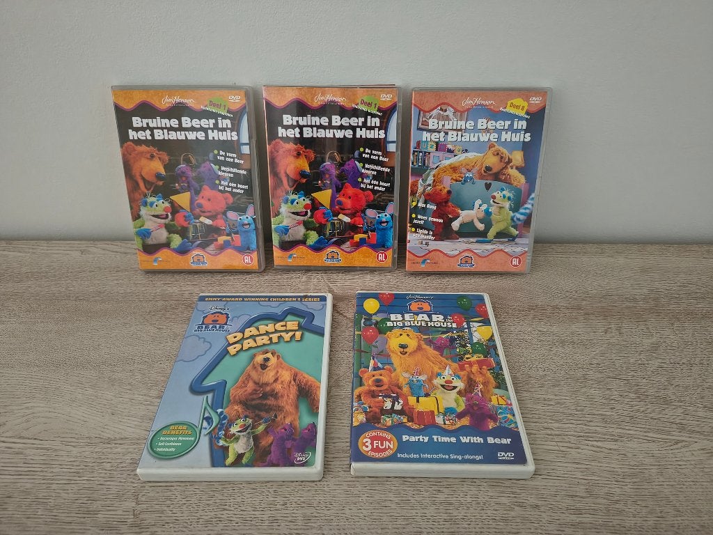 Dvd Bruine Beer in het Blauwe Huis - Jim Henson, Import, Nederlands, Ophalen of Verzenden, Zo goed als nieuw