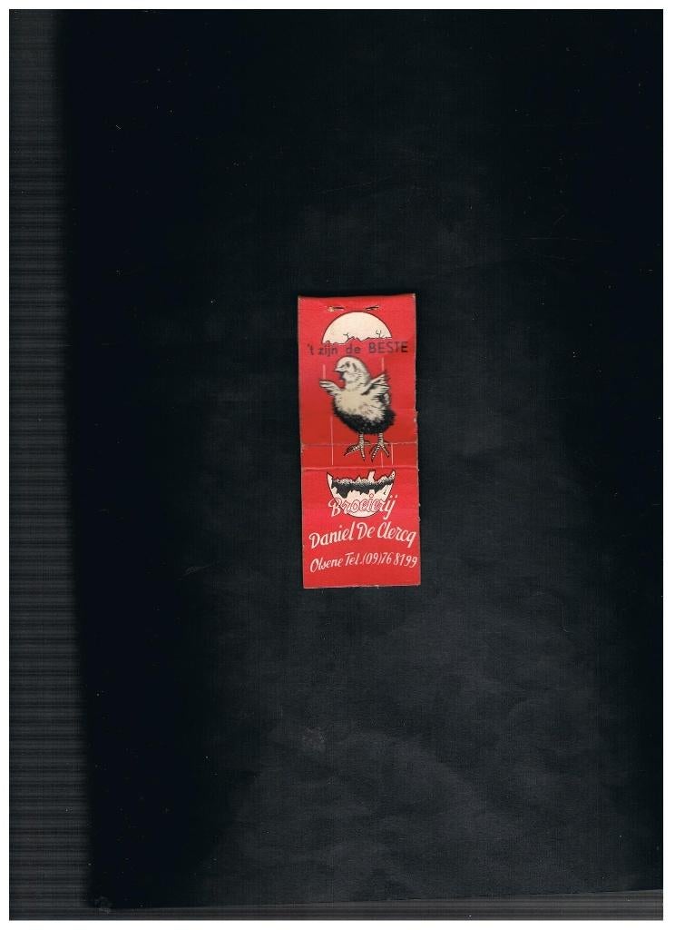 OLSENE OUD  RECLAME LUCIFERMAPJE, Verzenden, Gebruikt, Luciferdoosjes of -merken