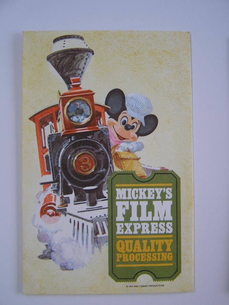 Walt Disney Mickey's film express 1977 : en locomotive, Enlèvement ou Envoi, Mickey Mouse, Comme neuf, Sac, Valise ou Pochette