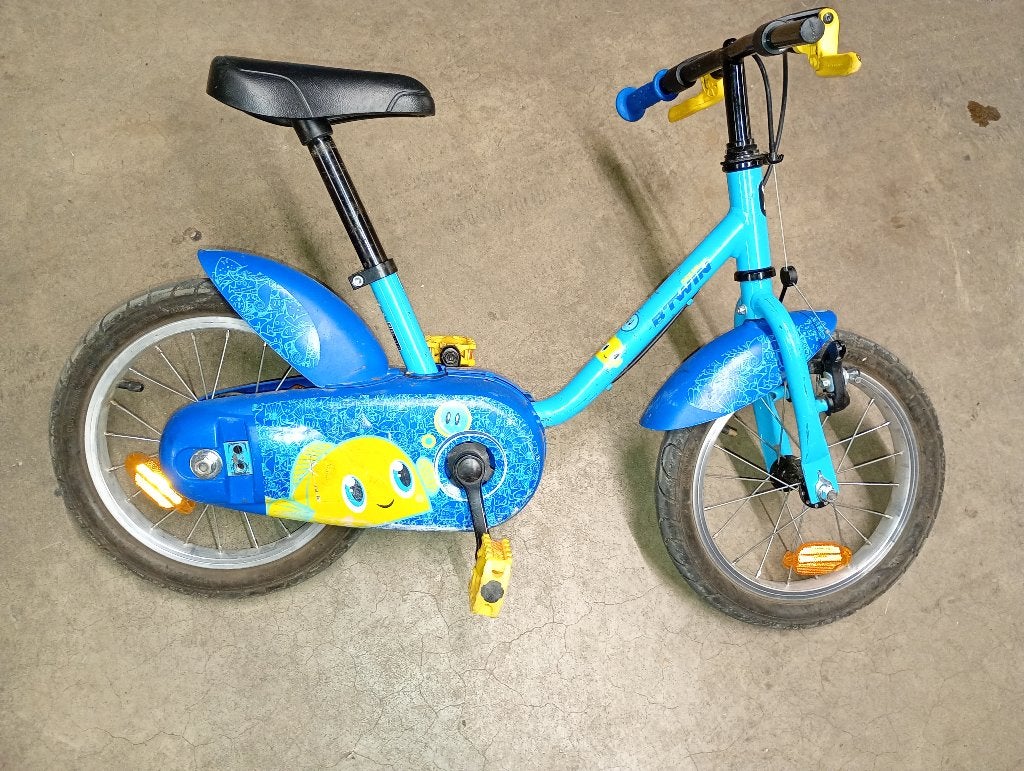 Kinderfiets 3-5 jaar, Ophalen, Zijwieltjes, Gebruikt, Velgrem