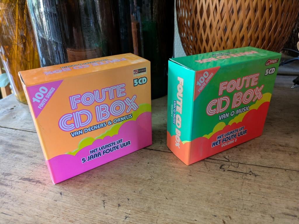 2 x Foute CD Box (2 x 5 cd box), Ophalen of Verzenden, Boxset