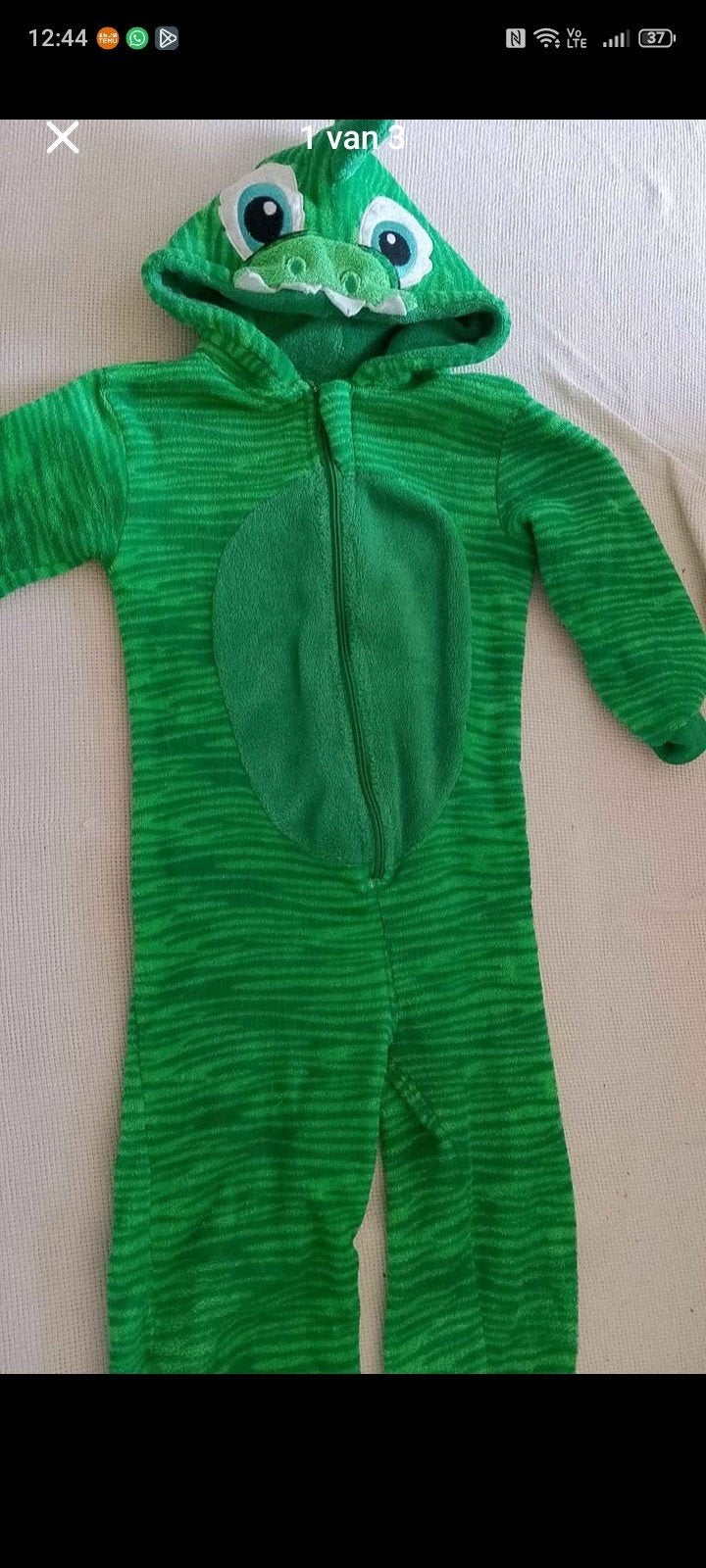 groene draken onesie maat 98/104, Kinderen en Baby's, Ophalen