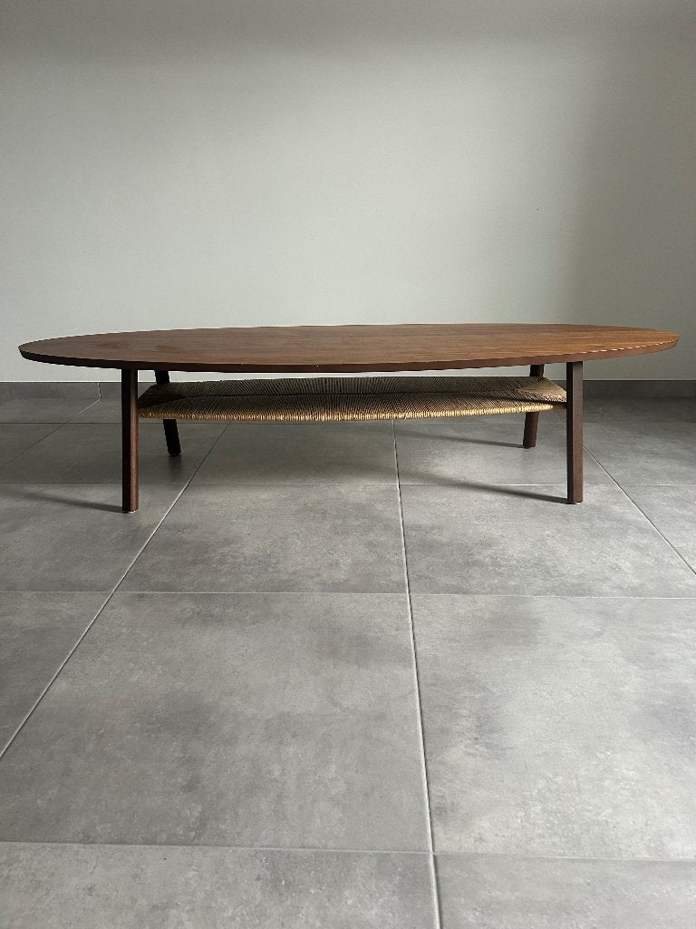 Salontafel Stockholm walnootfineer, Maison & Meubles, 150 à 200 cm, Comme neuf, Enlèvement, 50 à 100 cm