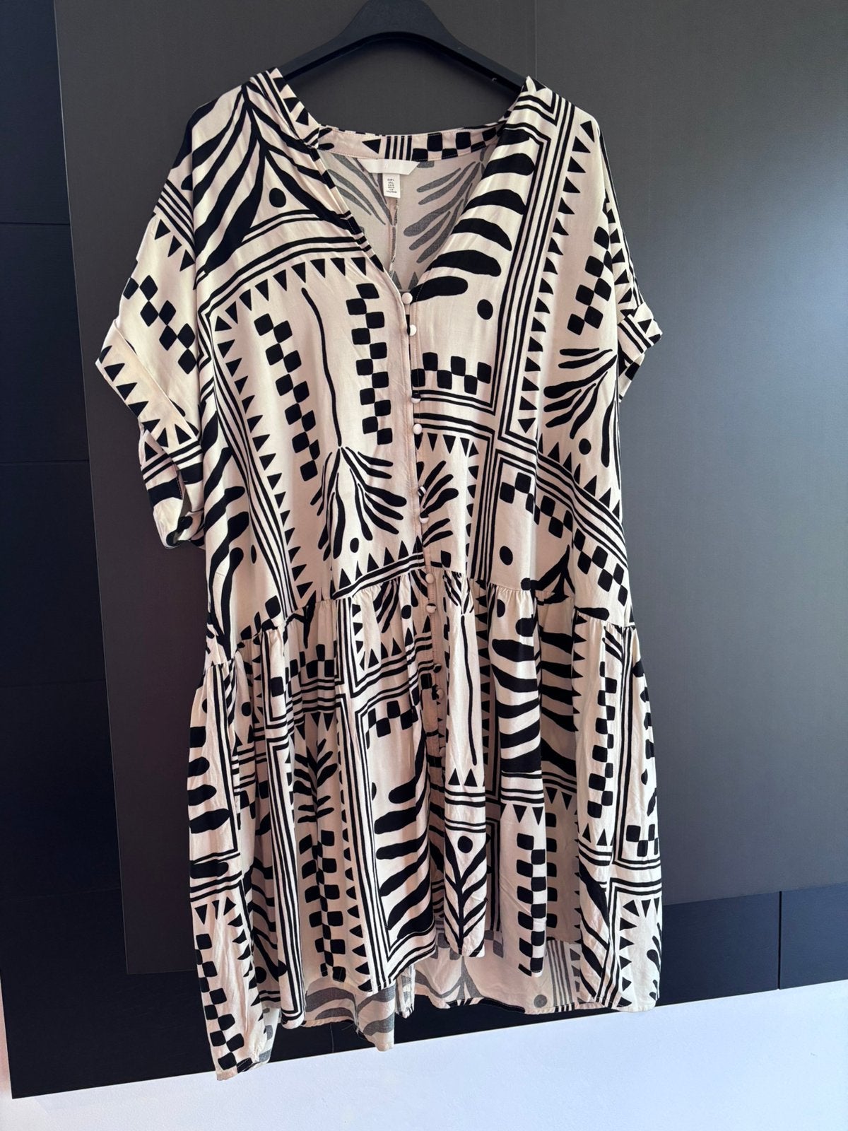 Tuniek-jurk h and m maat large, Kleding | Dames, Ophalen of Verzenden, Nieuw, Maat 42/44 (L), Meerkleurig