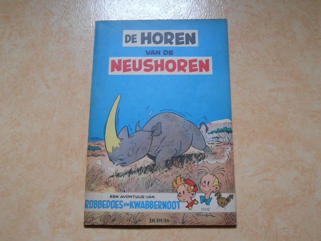 Robbedoes en Kwabbernoot 6 De horen van de neushoren 1955, Boeken, Eén stripboek, Nieuw, Ophalen of Verzenden, FRANQUIN