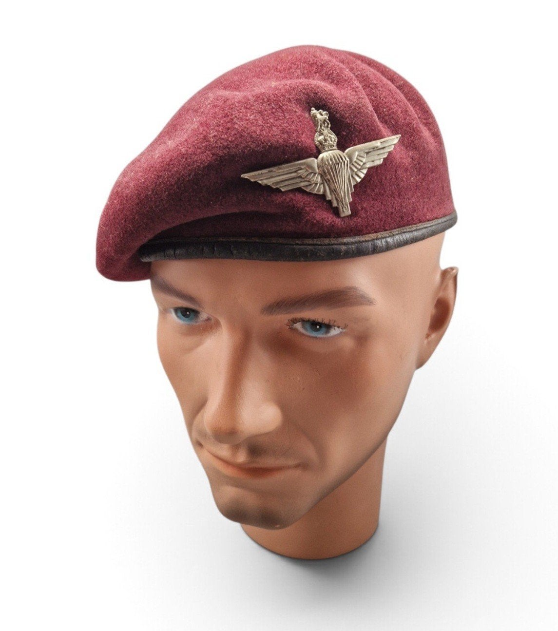 Britse WO2 Maroon Baret Parachute Regiment/Airborne, Verzamelen, Verzenden, Luchtmacht, Helm of Baret
