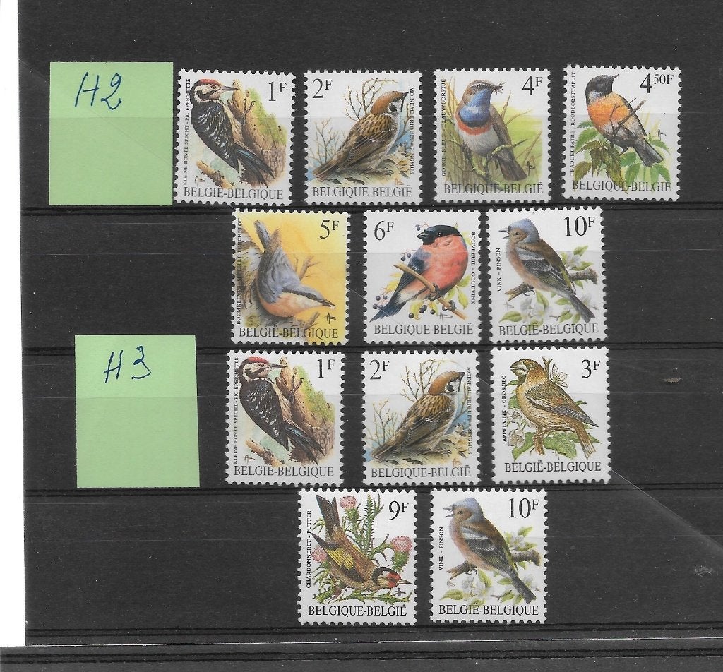 BELGIE: BUZIN VOGELS MET PAPIER EN GOM + SPECIALE  POSTFRIS., Ophalen of Verzenden, Postfris, Postfris, Europa