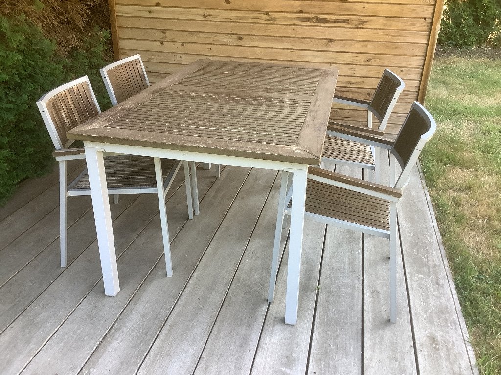 Tuinset, Tuin en Terras, Ophalen, Gebruikt, Tuinset, 5 zitplaatsen