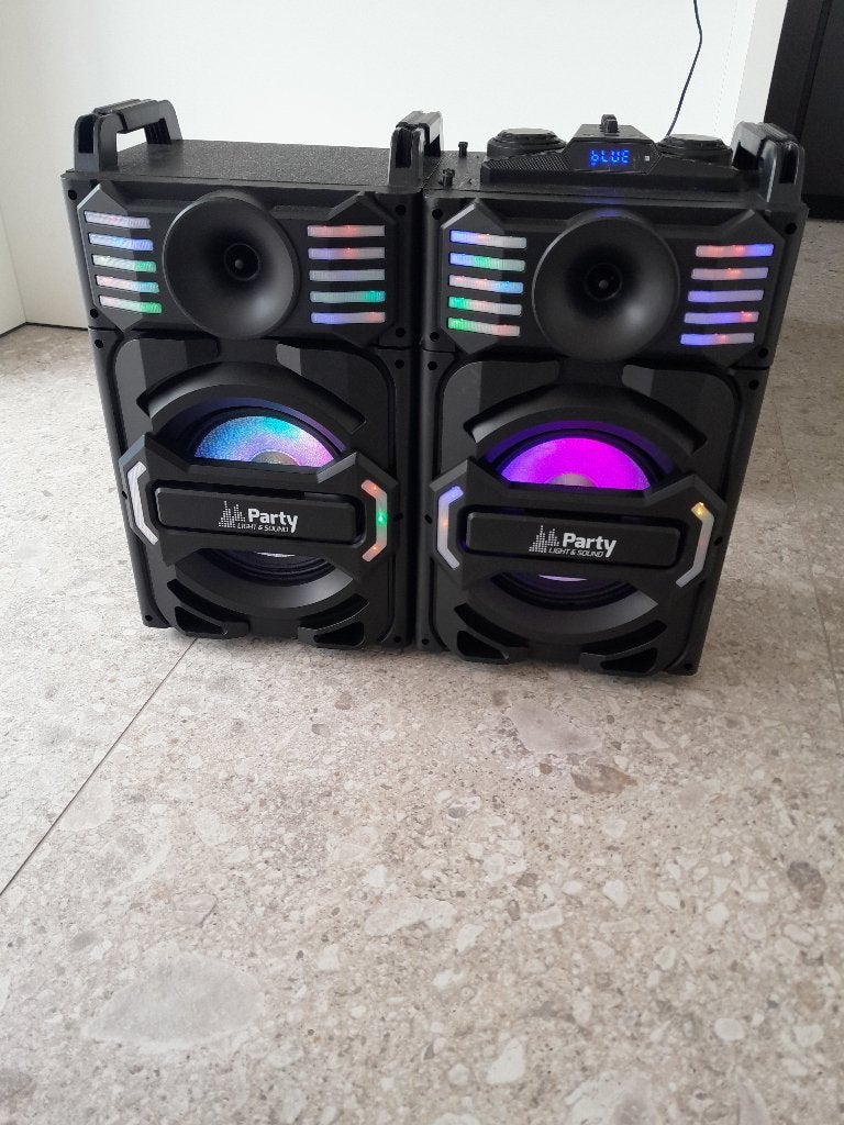 Partyspeaker, Audio, Tv en Foto, Luidsprekerboxen, Gebruikt, Ophalen, 150 watt of meer, Inclusief kabels