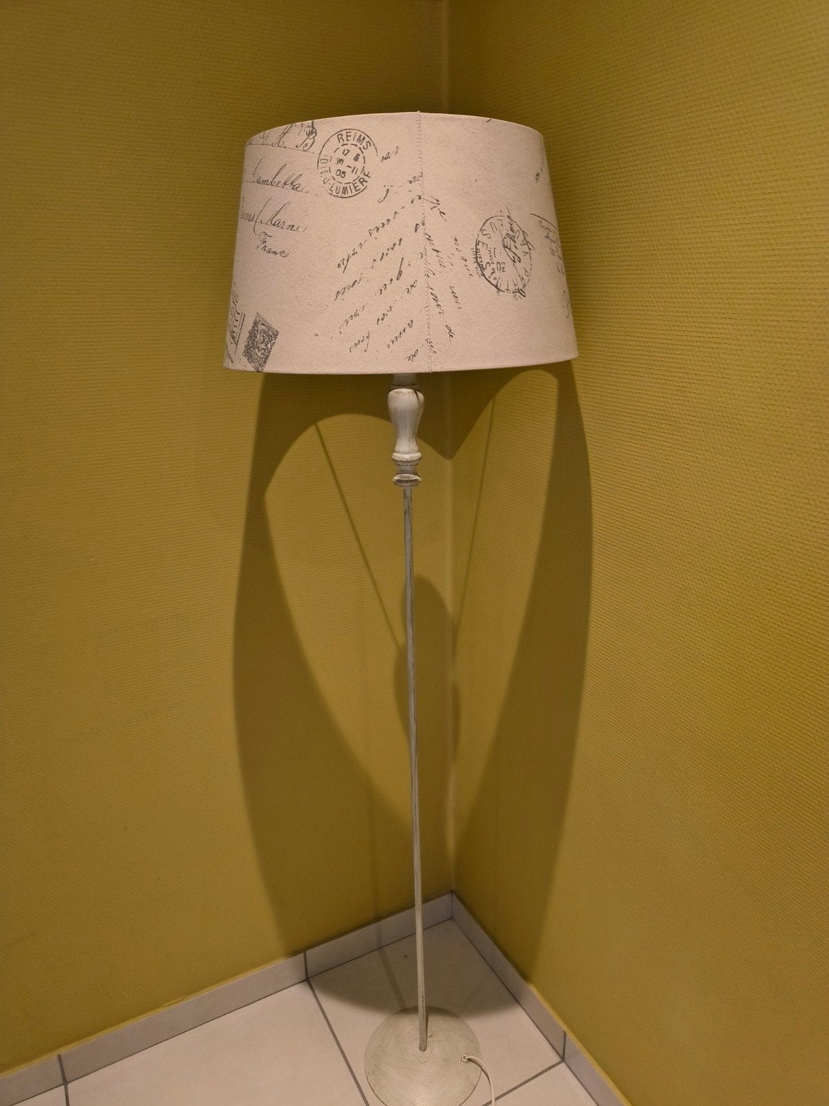 hoge staanlamp, Ophalen