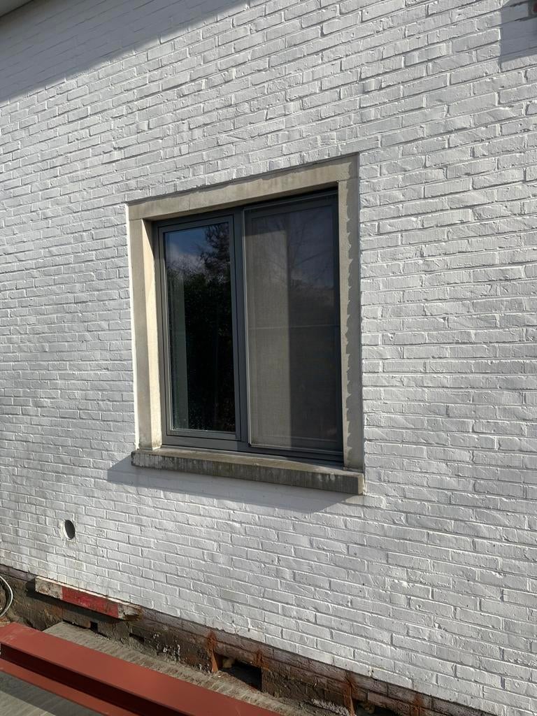 Raam, Ophalen, Raamkozijn, Aluminium, Zo goed als nieuw