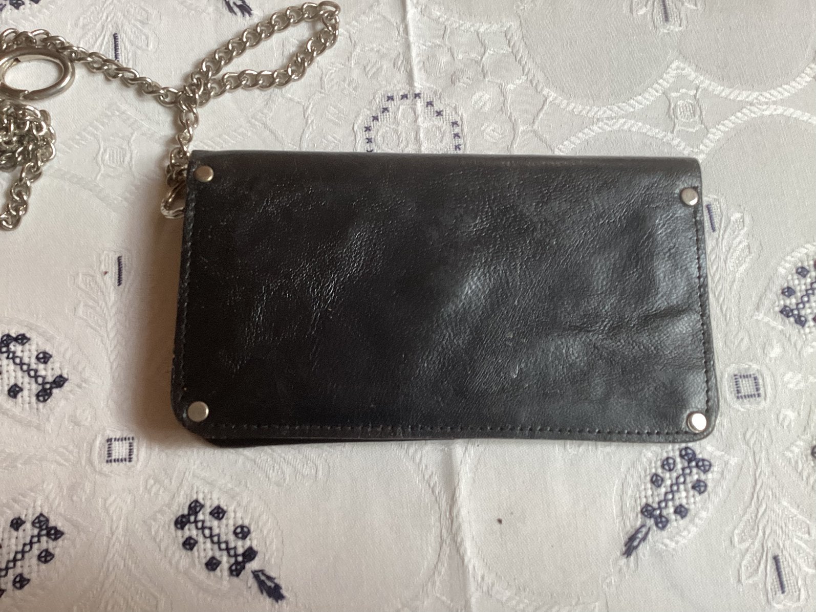 Eagle portefeuille met ketting, Bijoux, Sacs & Beauté, Porte-monnaie & Portefeuilles, Autres marques, Cuir, Enlèvement, Utilisé