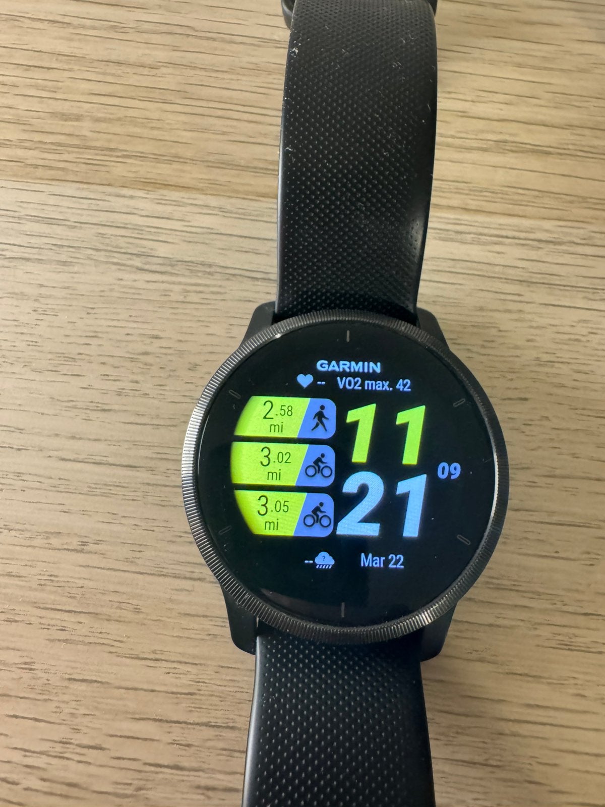 Garmin Venu 2, Bijoux, Sacs & Beauté, Montres connectées, Étanche, Enlèvement ou Envoi, Utilisé, Avancer d'un pas