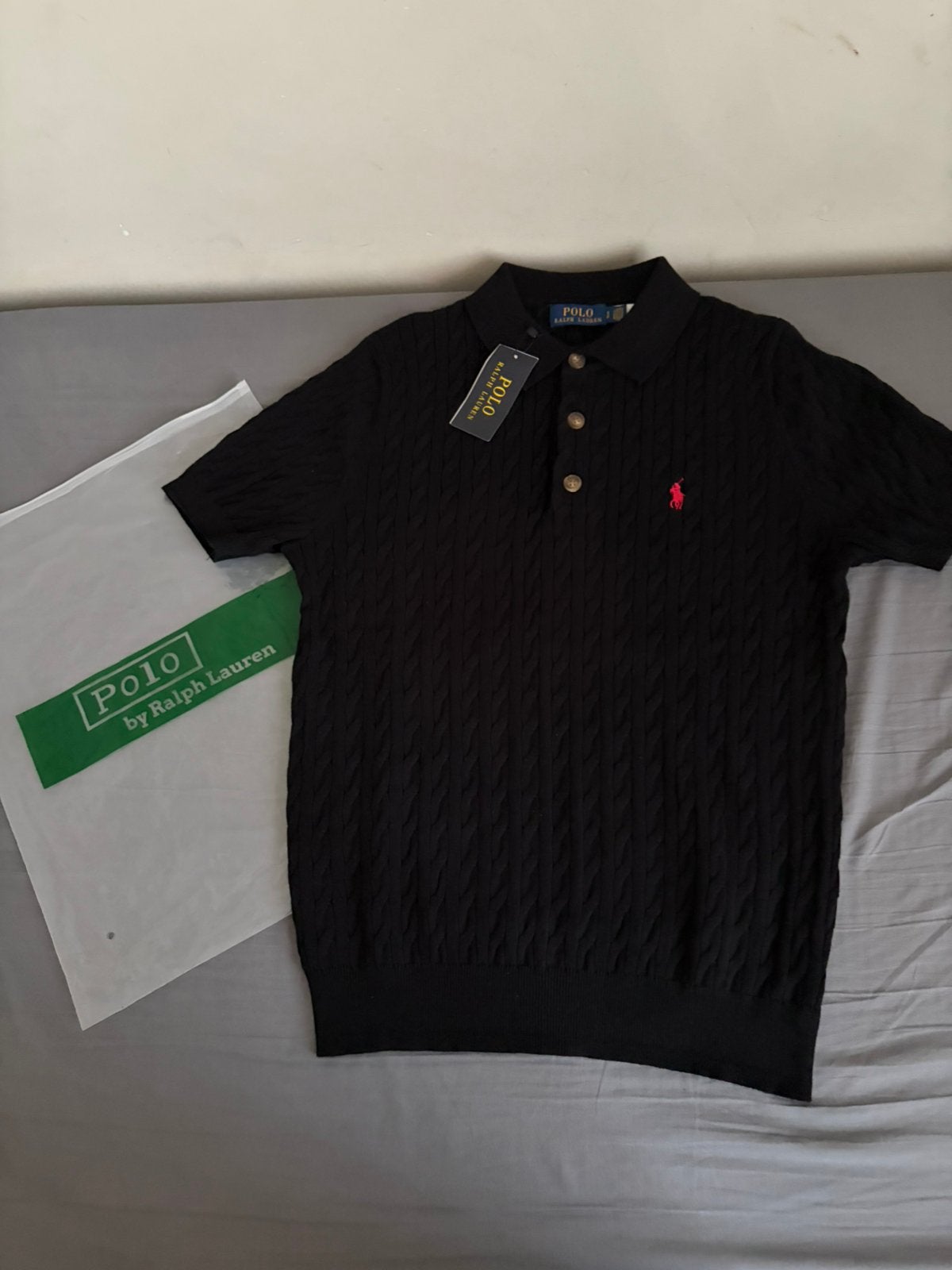 Ralph lauren polo, Ophalen of Verzenden, Zo goed als nieuw, Maat 46 (S) of kleiner, Zwart