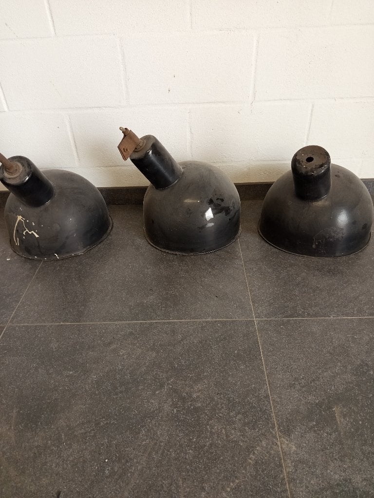 Antieke geëmailleerde industriële wandlamp uit de jaren 30, Antiek en Kunst, Ophalen