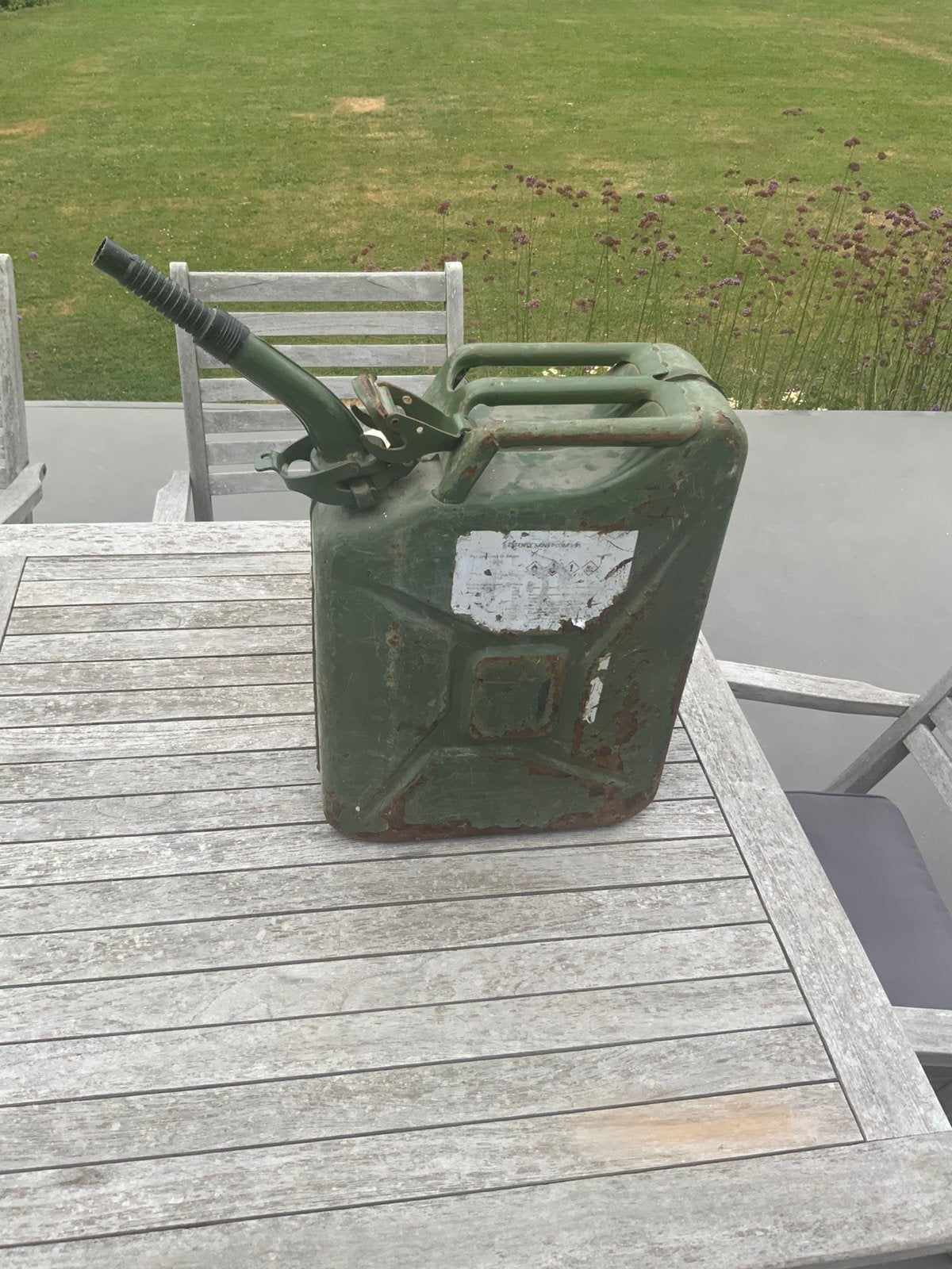 Jerrycan essence 20 L, Jardin & Terrasse, Enlèvement, Utilisé, Métal