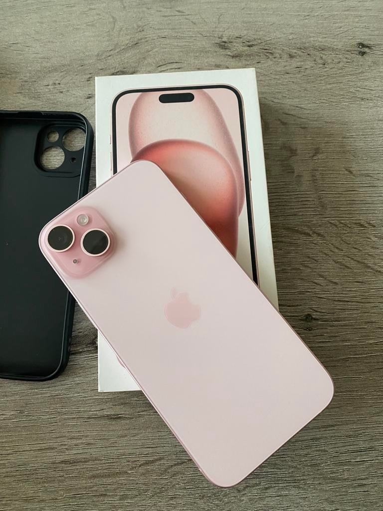 Roze iPhone 15, Télécoms, Téléphonie mobile | Apple iPhone, Enlèvement, Comme neuf, Rose, IPhone 15