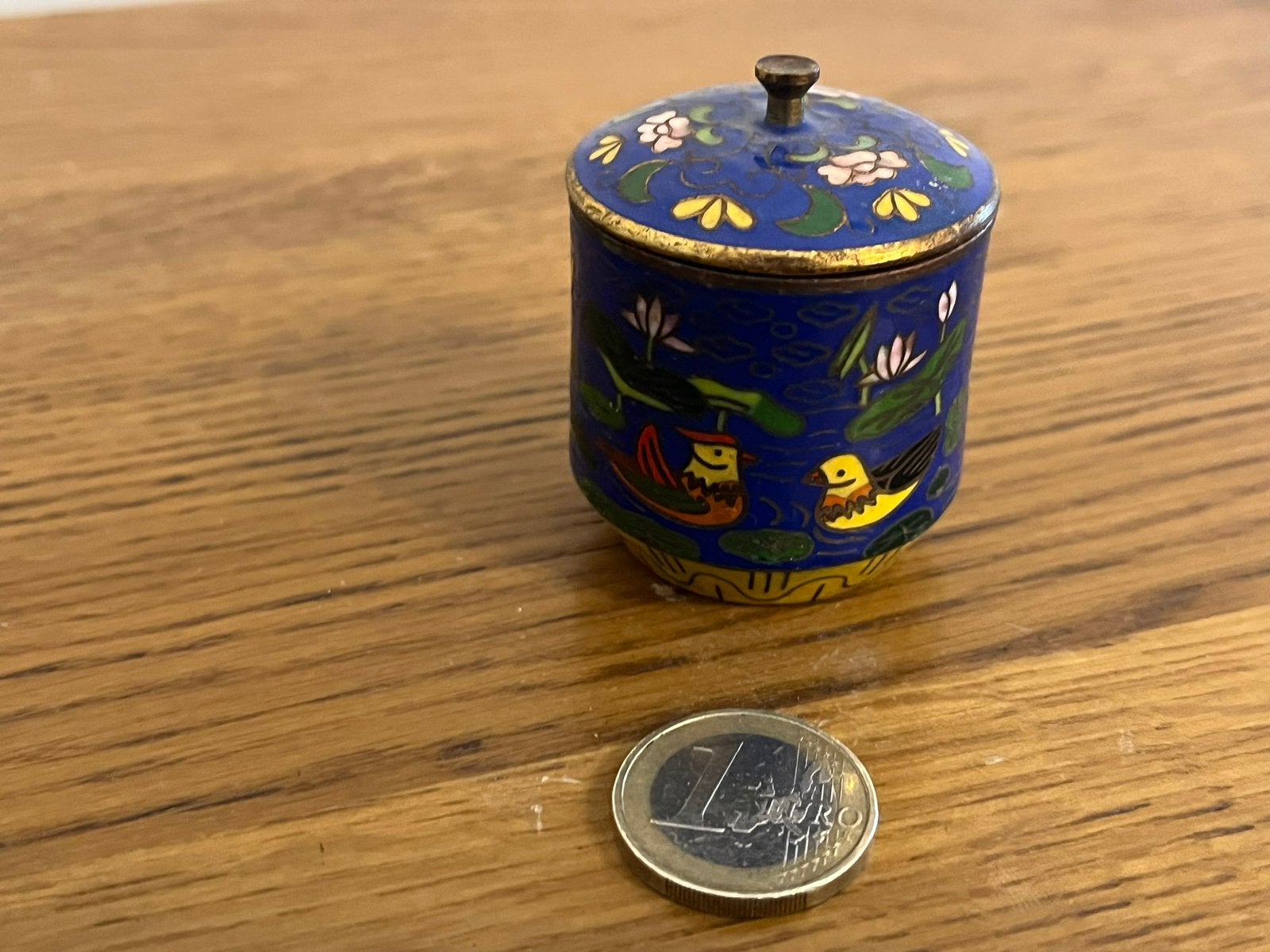 Magnifique petite boite en Cloisonné, Enlèvement ou Envoi