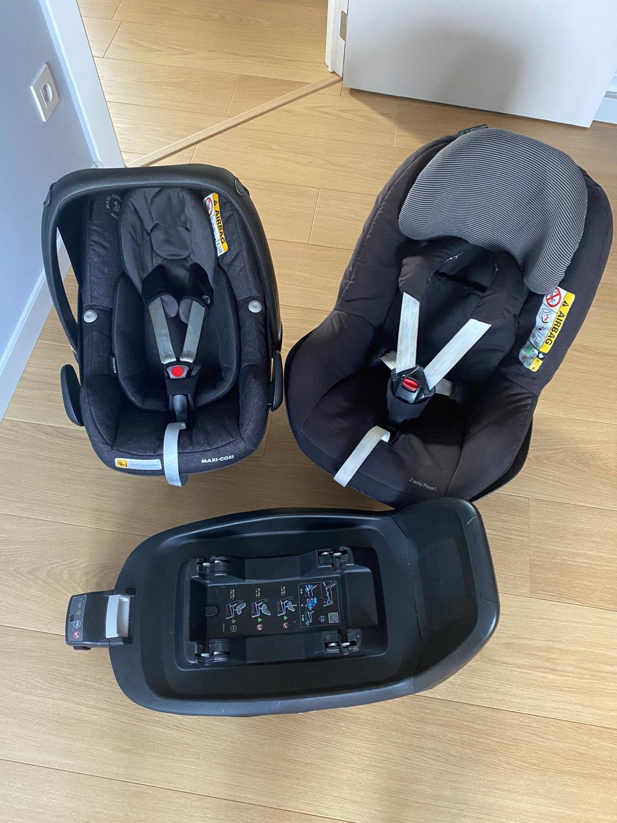 Maxi cosi 2way set - 2wayFix, 2way Pebble, 2way Pearl, Kinderen en Baby's, Ophalen, Gebruikt, Maxi-Cosi, Isofix