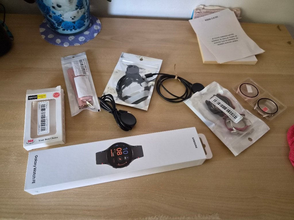Smartwatch samsung fe, Handtassen en Accessoires, Samsung galaxy watch FE, Zwart, Stappen, Ophalen of Verzenden