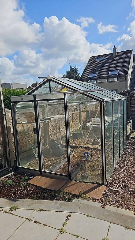 Ruime Aluminium tuibkas (Glas) – in Goede Staat, Enlèvement, Verre, Utilisé, Aluminium