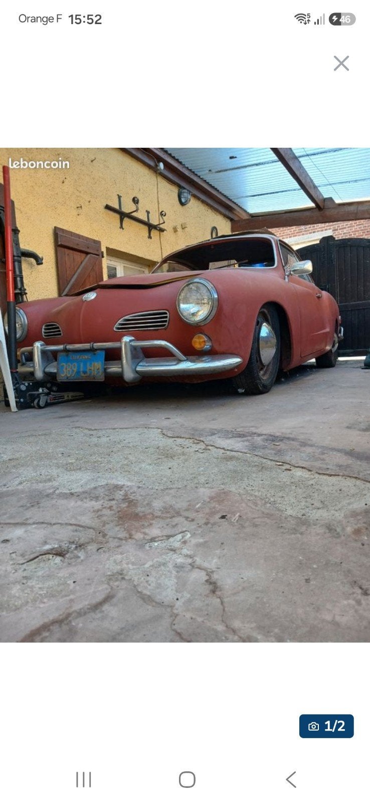 karmann ghia 68, Autos, Cuir et Alcantara, Achat, Entreprise, Autres couleurs
