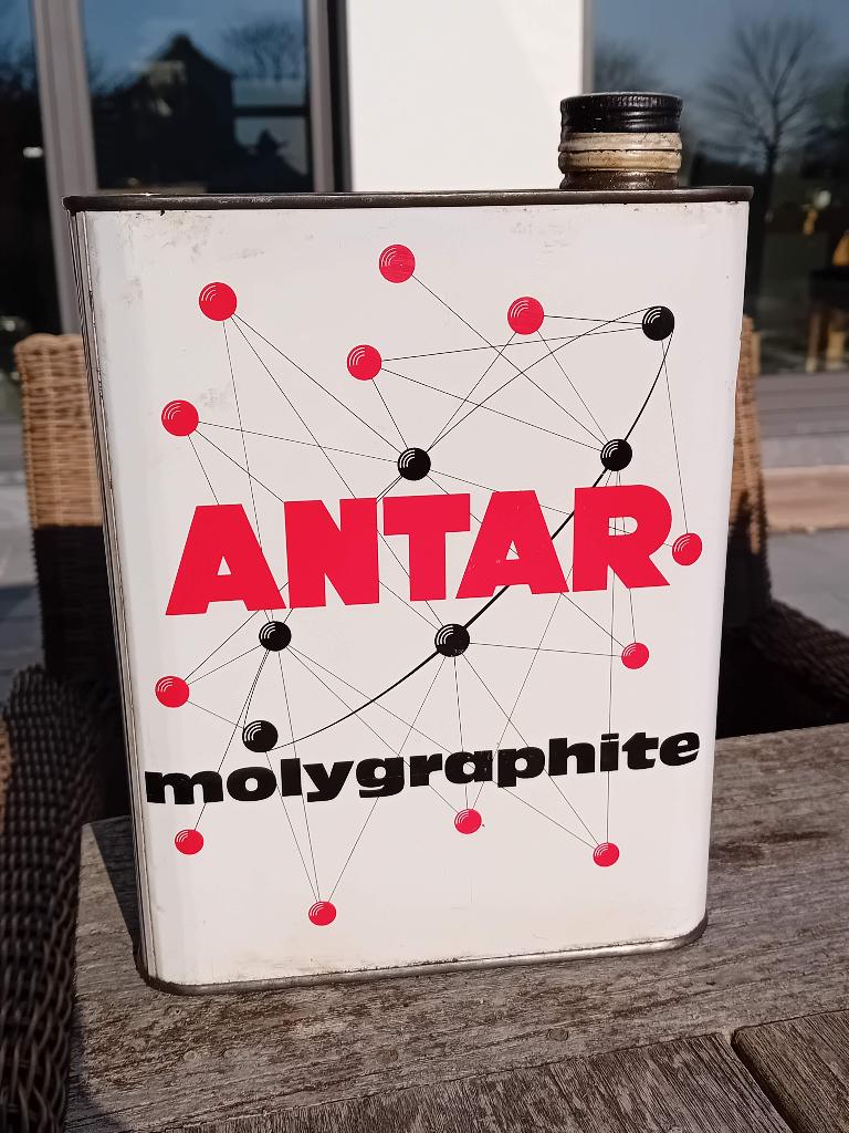 bidon d'huile vintage ANTAR Molyigraphite, Enlèvement ou Envoi, Comme neuf