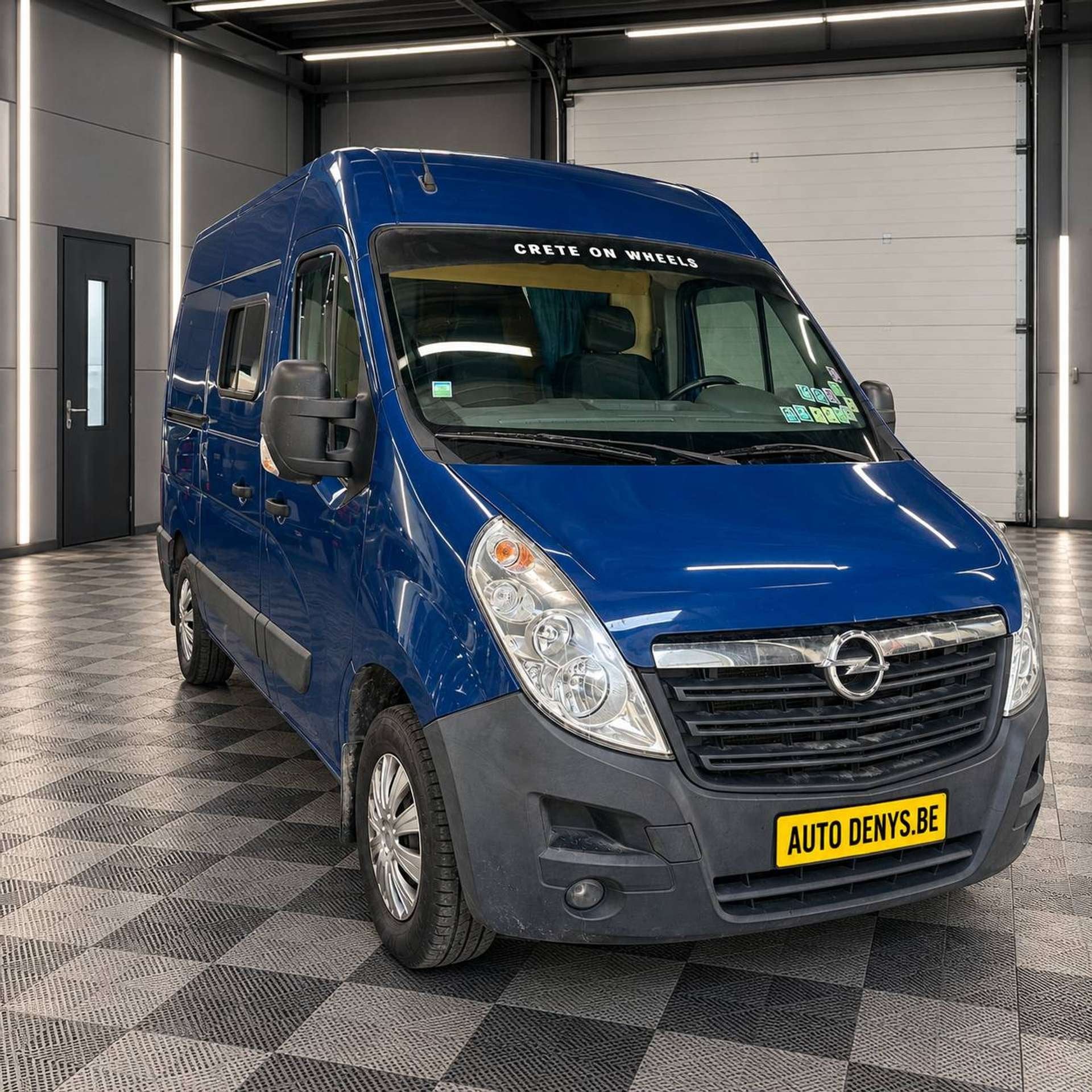 Opel Movano ZELFBOUWCAMPER 2.3 CDTi bj. 2016 173.300km, Auto's, Euro 5, Zwart, Blauw, Bedrijf