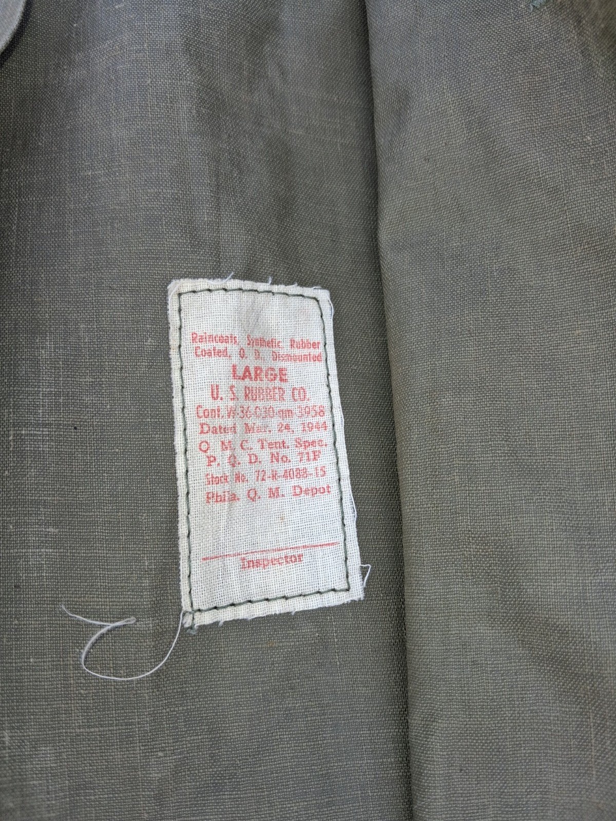 Imperméable américain WWII WW2 EM (grand), Enlèvement ou Envoi