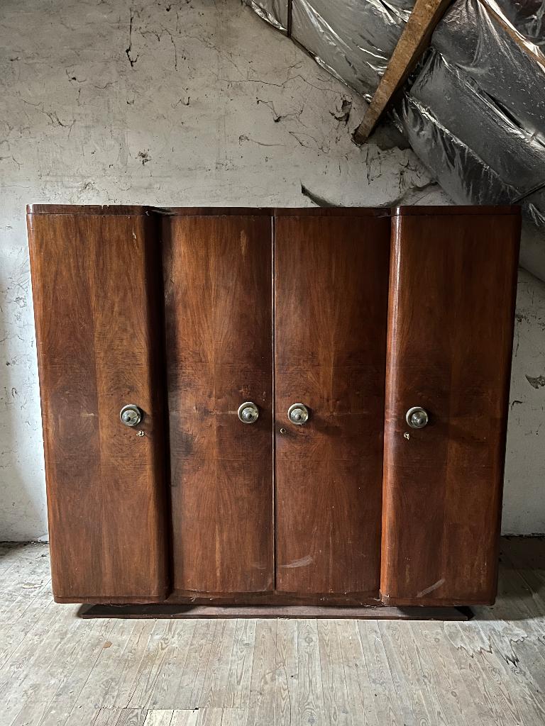Vintage kledijkast, Antiek en Kunst, Antiek | Meubels | Kasten, Ophalen