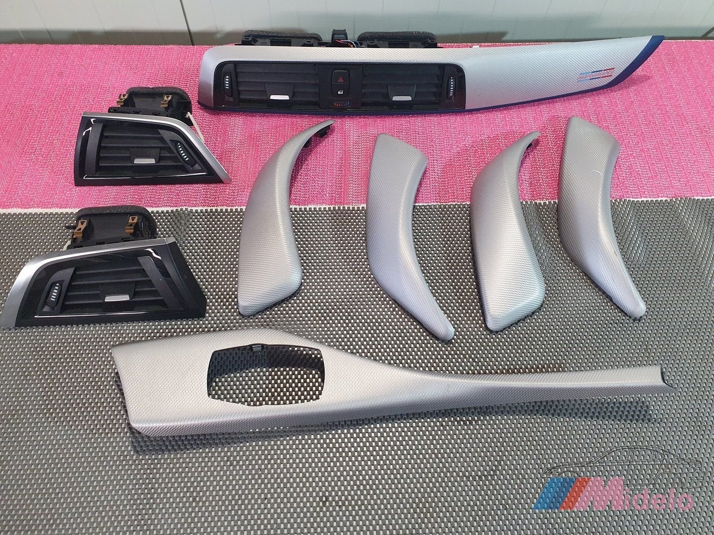 bmw f20 m performance interieur lijsten hexagon bmw 140i, Auto-onderdelen, Gebruikt, -, Ophalen of Verzenden, -