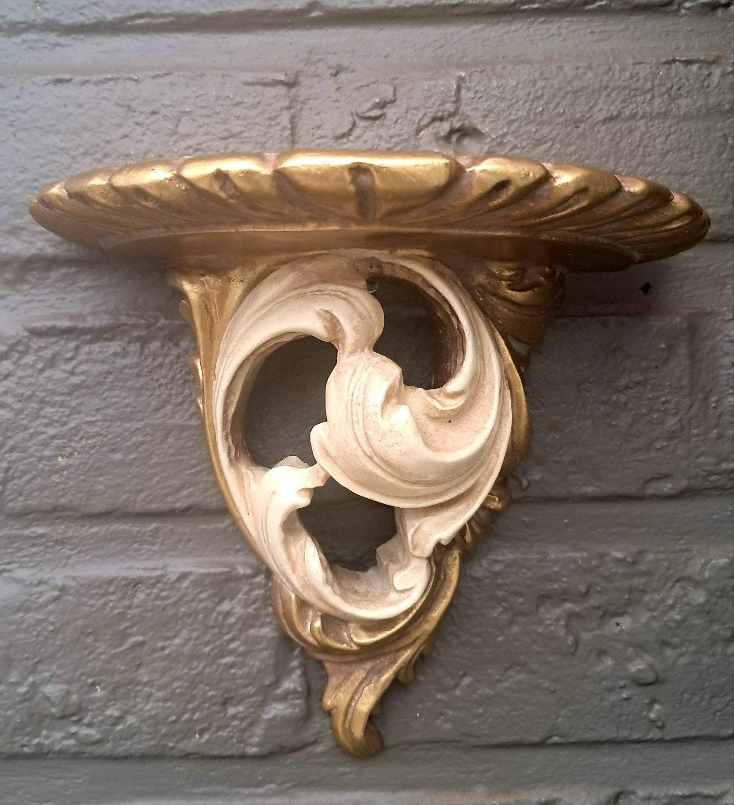 Antieke, gipsen wandconsole, Ophalen of Verzenden