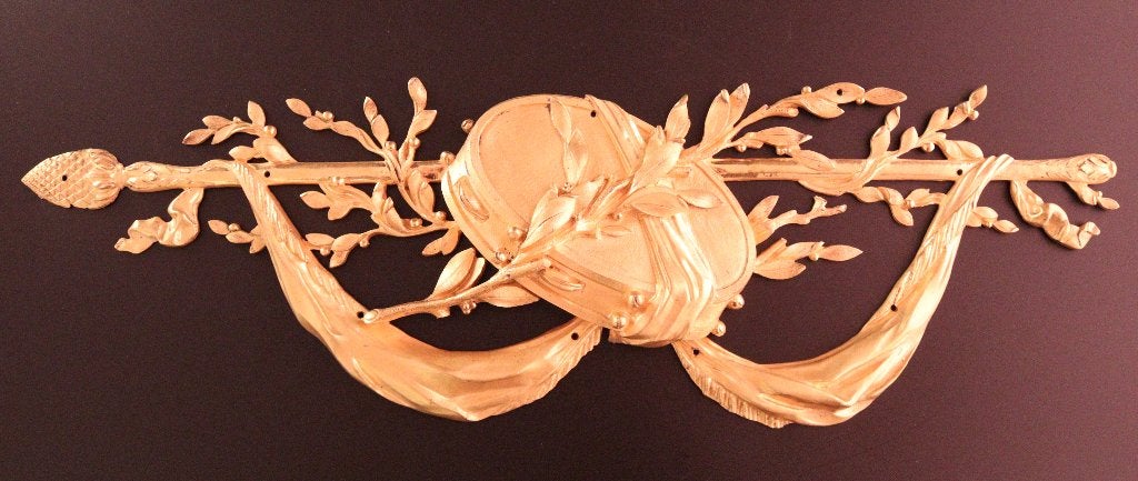 Grand ornement décoratif en bronze antique, Antiquités & Art, Enlèvement ou Envoi