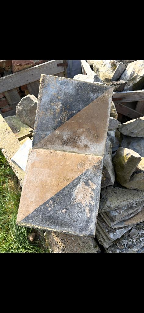 Tegels 13-14m2, Doe-het-zelf en Bouw, Tegels, Ophalen, Gebruikt, 10 m² of meer, Vloertegels