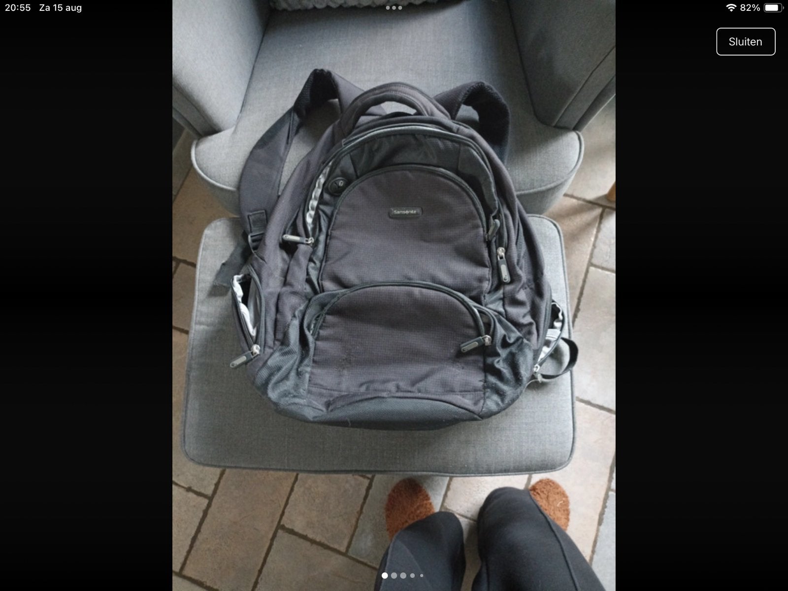 Samsonite rugzak, Ophalen, Zo goed als nieuw