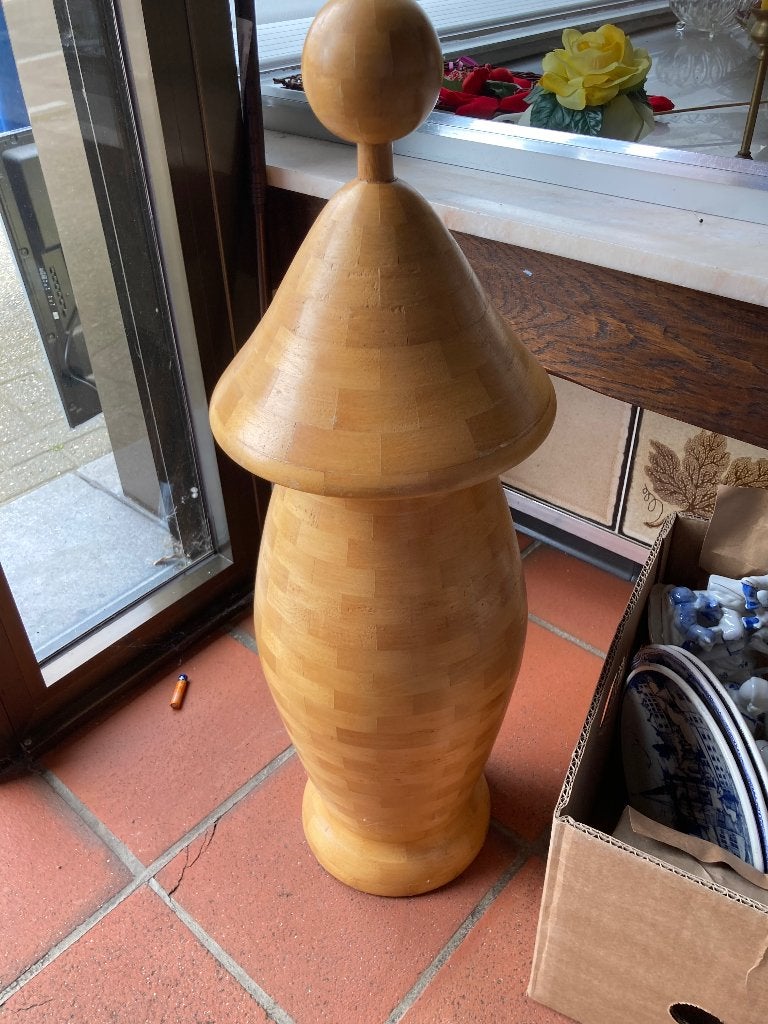 Volhouten opbergbak, Antiquités & Art, Art | Sculptures & Bois, Enlèvement, Bois