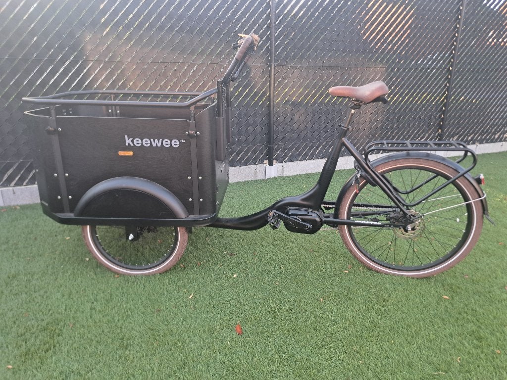 Elektrische bakfiets keewee, Fietsen en Brommers, 3 kinderen, Elektrisch, Zo goed als nieuw, Ophalen