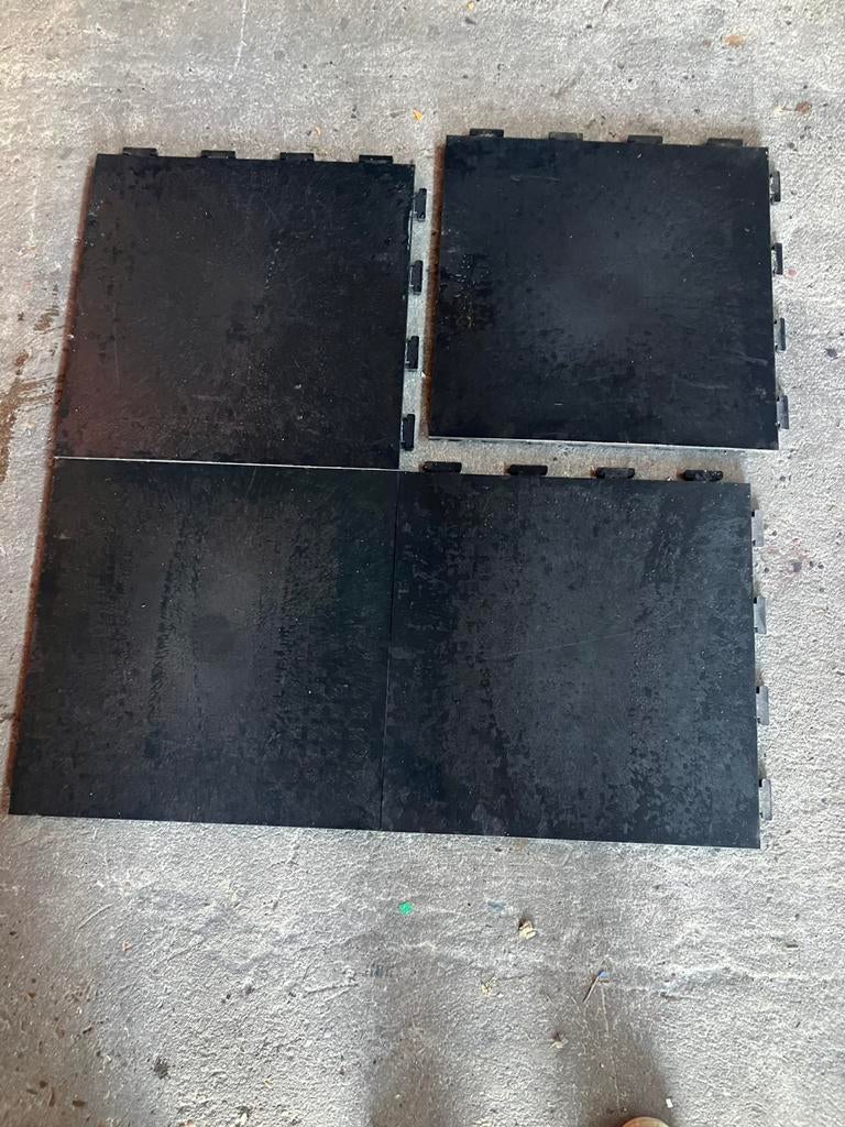 58 m2 industriële PVC kliktegels zware kwaliteit, Enlèvement, Comme neuf
