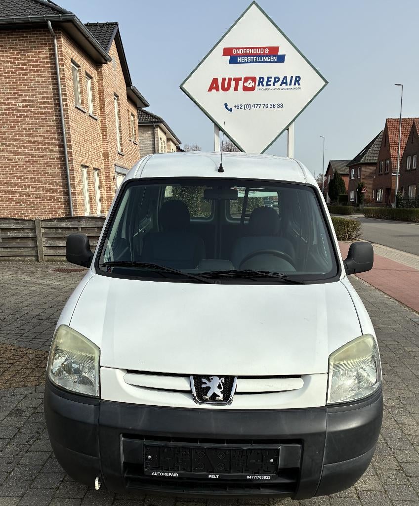 Peugeot Partner * 1J GARANTIE * GEKEURD * ZEER PROPER, Auto's, 4 deurs, Wit, Bedrijf, Te koop