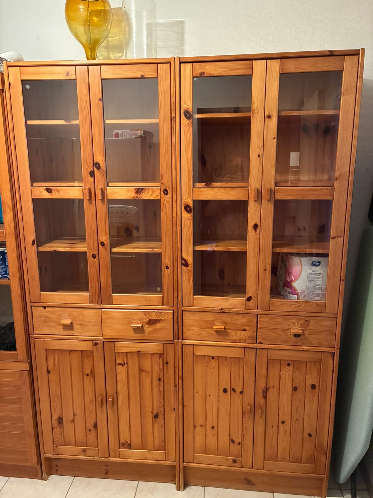 Plein de garde-manger en pin avec une belle patine., 25 à 50 cm, Comme neuf, Landelijk, 50 à 100 cm
