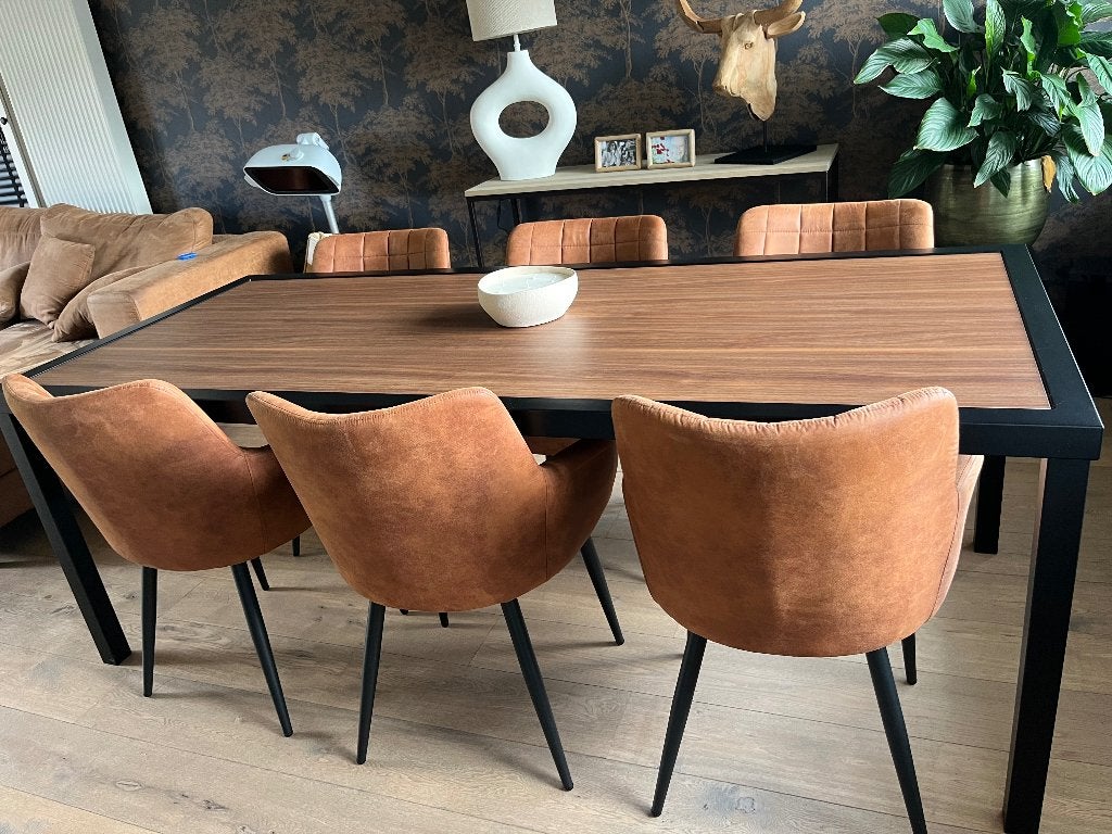 Table à manger et 6 chaises, Maison & Meubles, Tables | Tables à manger, Comme neuf, Enlèvement, 50 à 100 cm, Modern