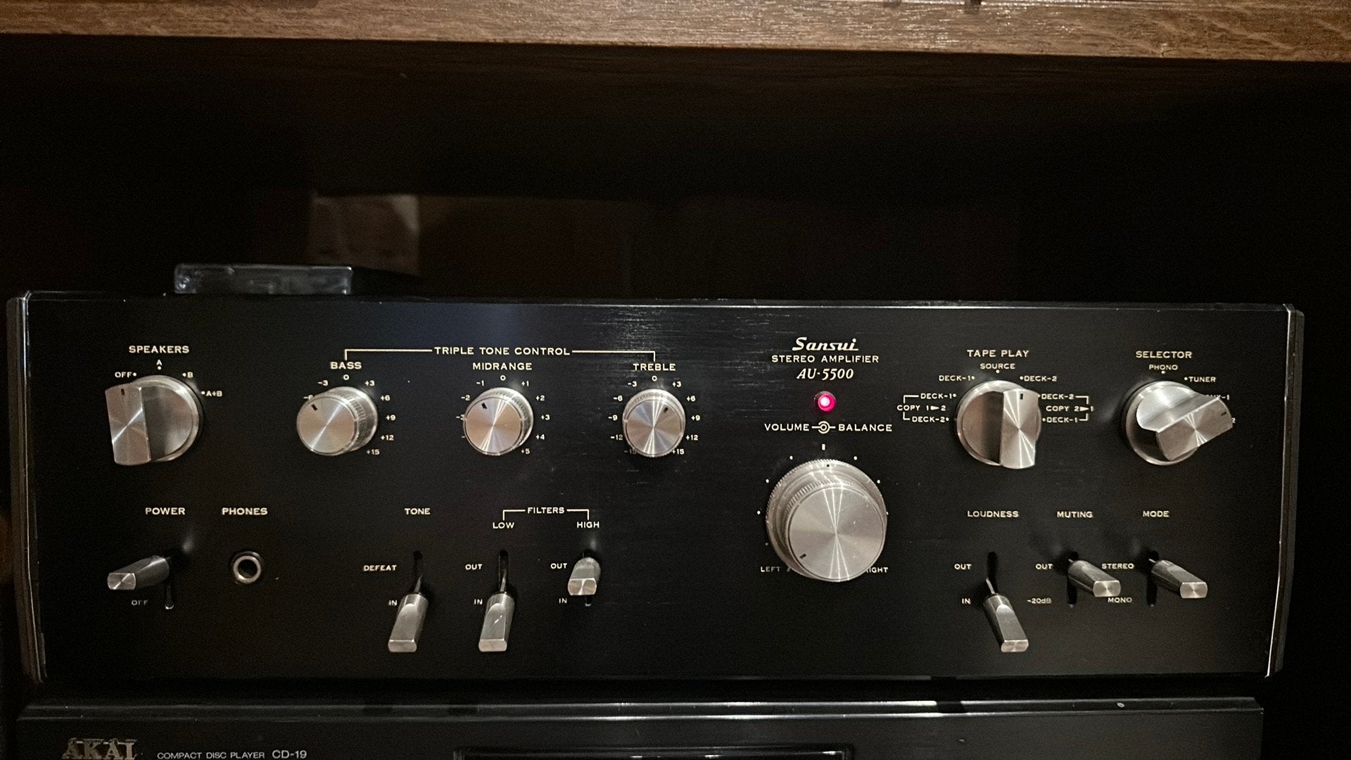 Sansui AU-5500 versterker, Enlèvement, Amplificateur