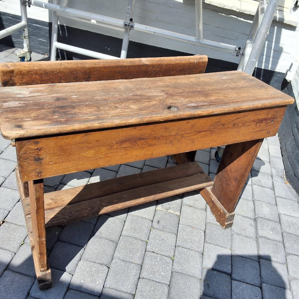 Oude schoolbank, Antiek en Kunst, Ophalen