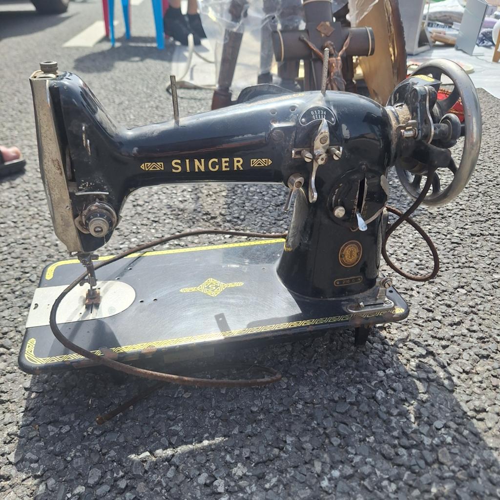 Singer naaimachine, Antiek en Kunst, Antiek | Naaimachines, Ophalen
