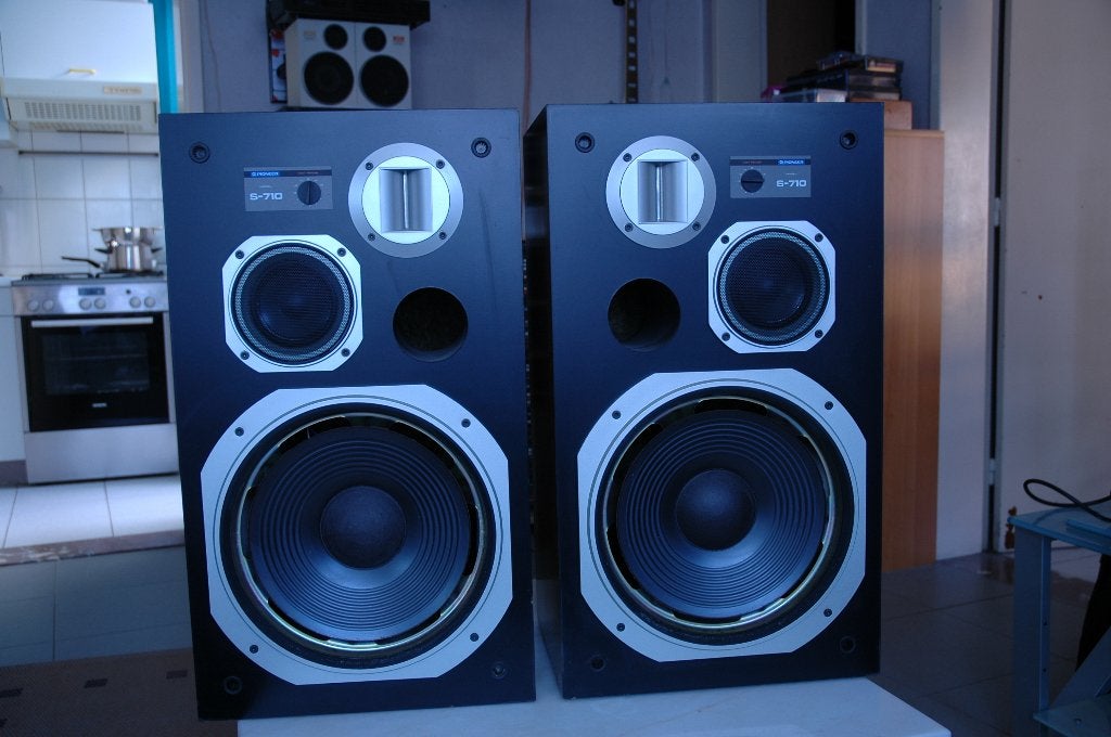 Pioneer S-710, Gebruikt, 60 tot 120 watt, Front, Rear of Stereo speakers, Ophalen