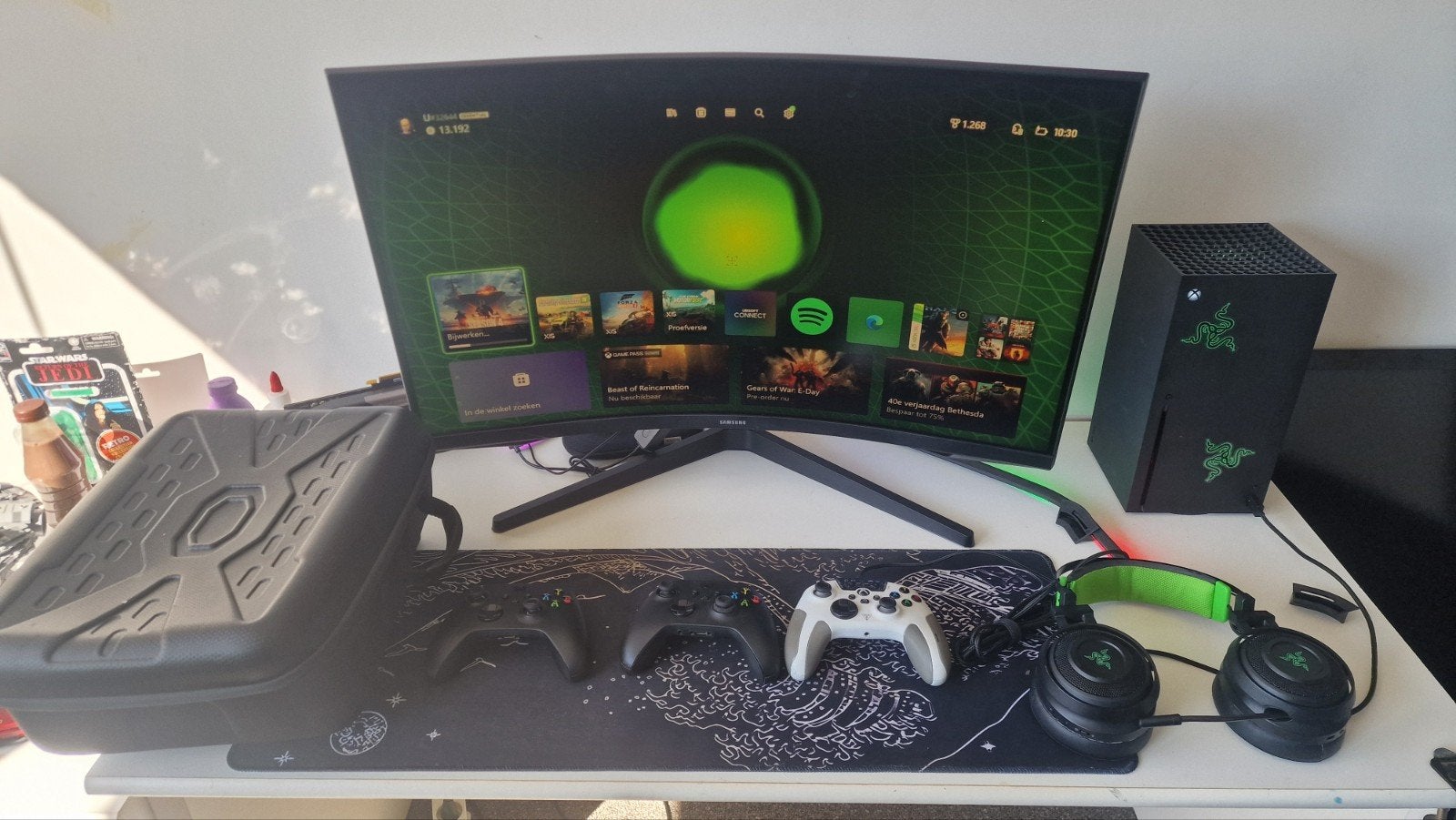xbox series x + 3 controlers + een headset ruilen tegen ps5, Games en Spelcomputers, Ophalen