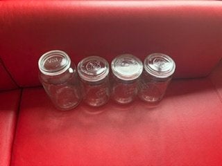Set van 4 glazen voorraadpotten met deksel, Ophalen