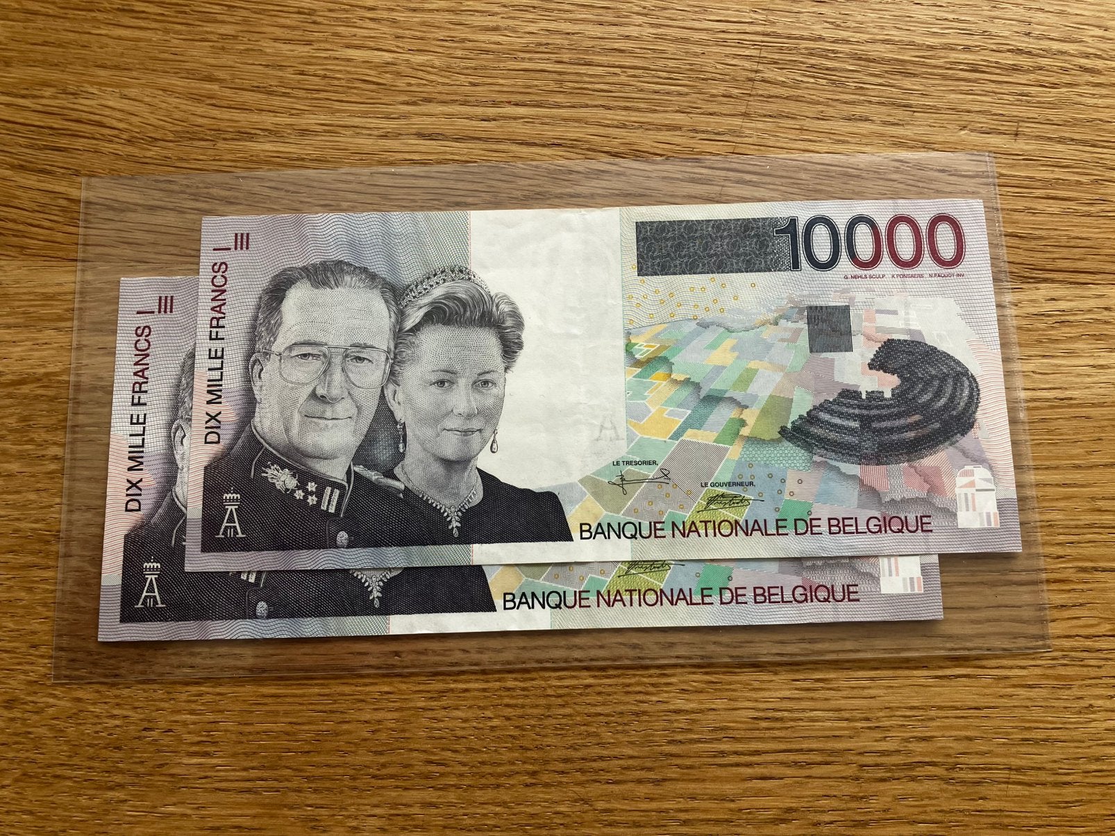 Belgische 10.000 Frank biljetten Albert & Paola (1997-1999), Postzegels en Munten, Bankbiljetten | België, Ophalen of Verzenden