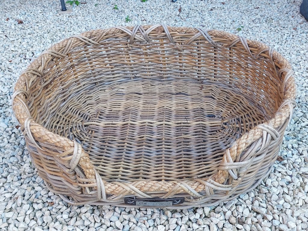 Beau panier en osier pour Border Collie "Happy House", Animaux & Accessoires, Enlèvement, Utilisé